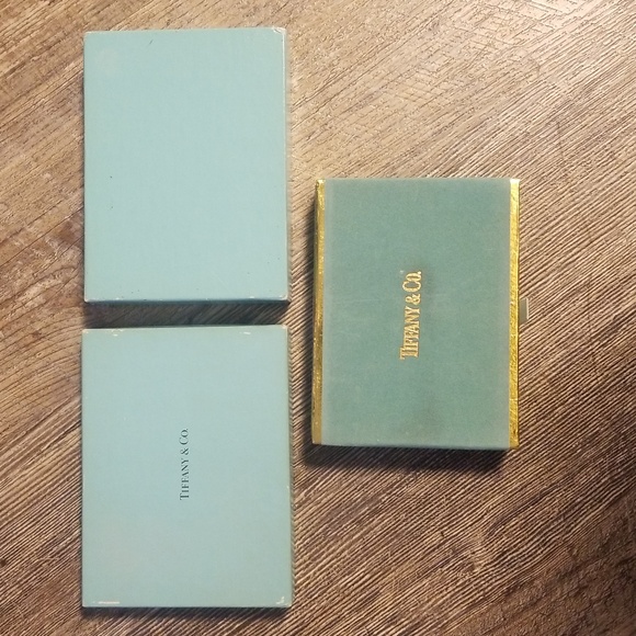 Tiffany & Co. Double Deck of Playing Cards Tiffany Blue Green Grey Velvet Box - Picture 10 of 16